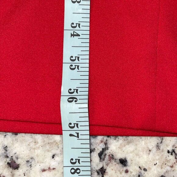 Calvin Klein Womens Cold Shoulder Flutter Sleeve Tie Belt Jumpsuit Red Size 2 - Picture 10 of 11